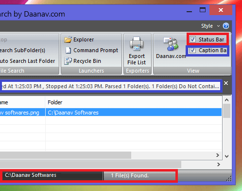 File details of Fast File Search in Windows 8