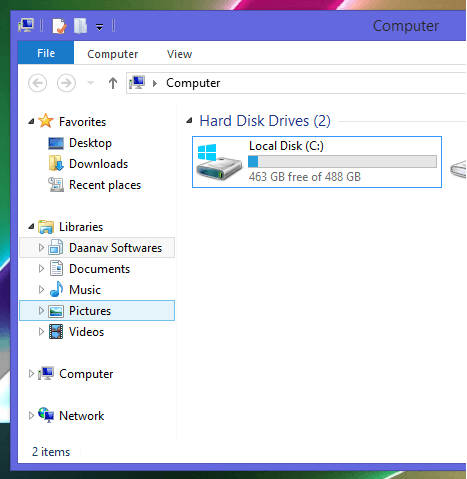 Windows Explorer in Windows 8