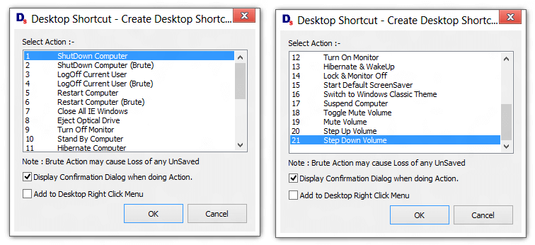 Desktop Shortcut Utility