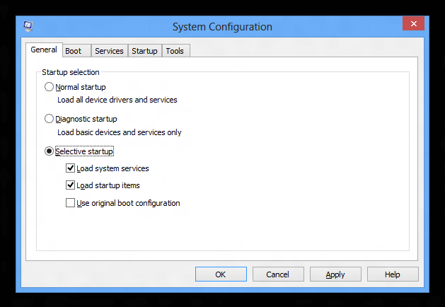Windows 8 System Configuration Windows 8 System Configuration