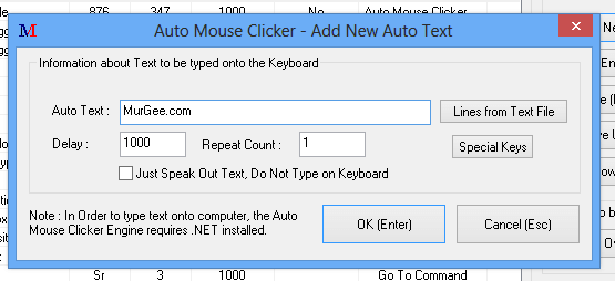 Automate Keyboard and Text Speaking in Macro