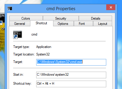 Keyboard Shortcut to Open Command Prompt on Windows 8